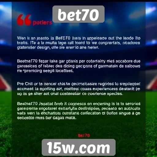 Feedback de jogadores sobre a experiência no bet70